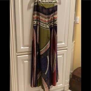 🦋Gracia Bohemian Palazzo wide leg scarf belt pants